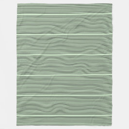 Groene en zwarte streep fleece deken