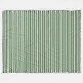 Groene en zwarte streep fleece deken (Voorkant (Horizontaal))