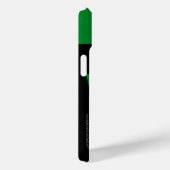 Groene en zwarte streep op Stripe Minimalist, naam Case-Mate iPhone Case (Achterkant / Rechts)