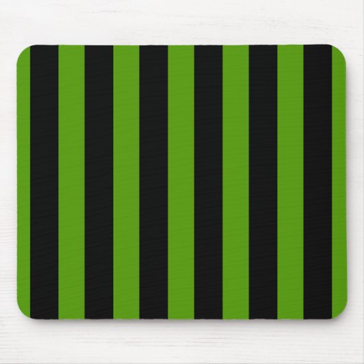 Groene en zwarte strepen muismat (Voorkant)