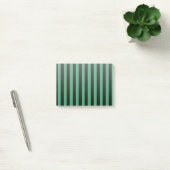 Groene en zwarte strepen van snoep post-it® notes (Kantoor)