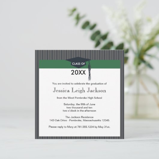 Groene en zwarte stuifmep kaart (Staand voorkant)