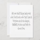 Groene en zwarte surprisefeest voor elke gelegenhe kaart (Achterkant)