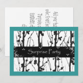 Groene en zwarte surprisefeest voor elke gelegenhe kaart (Voorkant / Achterkant)