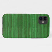 groene en zwarte textielstrepen Case-Mate iPhone case (Achterkant (horizontaal))