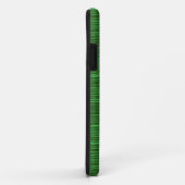 groene en zwarte textielstrepen Case-Mate iPhone case (Achterkant/rechts)