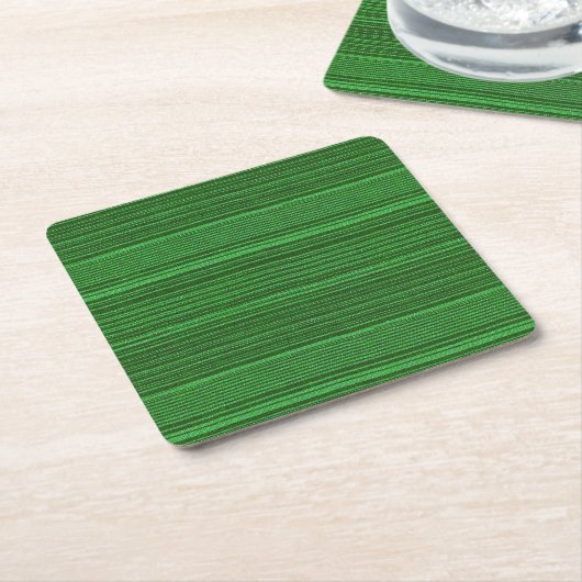 groene en zwarte textielstrepen kartonnen onderzetters (Schuin)