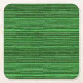 groene en zwarte textielstrepen kartonnen onderzetters (Voorkant)