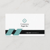 Groene en zwarte Visitekaartjes 9 Pack of 100 (Achterkant)