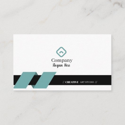 Groene en zwarte Visitekaartjes 9 Pack of 100 (Achterkant)