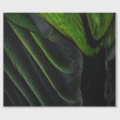 Groene en zwarte vlechttextiel cadeaupapier (Vlak)