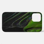 Groene en zwarte vlechttextiel Case-Mate iPhone case (Achterkant (horizontaal))