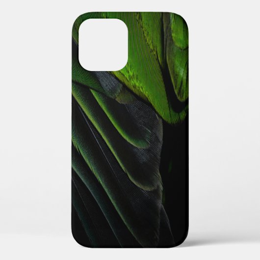 Groene en zwarte vlechttextiel Case-Mate iPhone case (Achterkant)