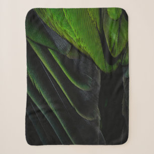 Groene en zwarte vlechttextiel sherpa deken
