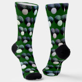 Groene en zwarte wandelschoenen, Sokken van bemann (Gebogen)