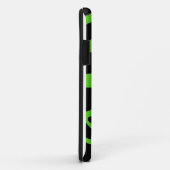 Groene en zwarte zebra bontprint Case-Mate iPhone case (Achterkant/rechts)