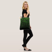 Groene en zwarte zebraprint: Stijlvol Tote Bag (Op model)