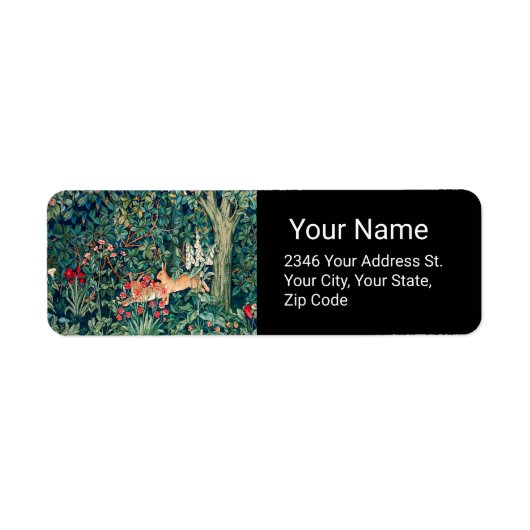 Groene ENERGIE, BOSBOUWDIEREN, hazen, groene Flore Etiket (Voorkant)