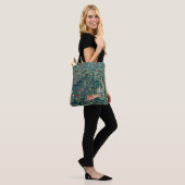 Groene ENERGIE, BOSBOUWDIEREN, hazen, groene Flore Tote Bag (Op model)