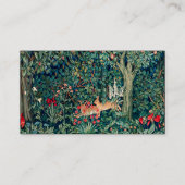 Groene ENERGIE, BOSBOUWDIEREN, hazen, groene Flore Visitekaartje (Achterkant)