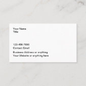 Groene energie Home Diensten Visitekaartje (Achterkant)