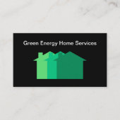 Groene energie Home Diensten Visitekaartje (Voorkant)