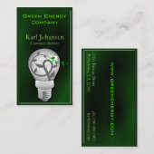 Groene energie Milieu Visitekaartje (Voorkant / Achterkant)