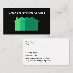 Groene Energie Thuis Diensten Visitekaartje