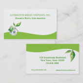 Groene energie visitekaartje (Voorkant / Achterkant)