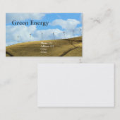 Groene energie visitekaartje (Voorkant / Achterkant)
