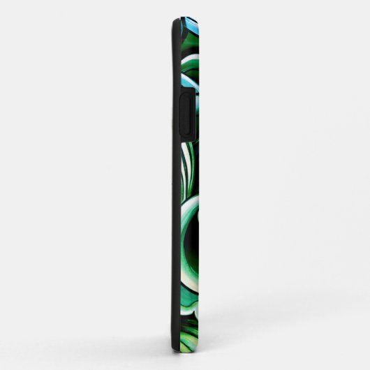 Groene energie wervelt Case-Mate iPhone case (Achterkant/rechts)