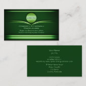 Groene Energiediensten - Metalen Schijf en Bloeit Visitekaartje (Voorkant / Achterkant)