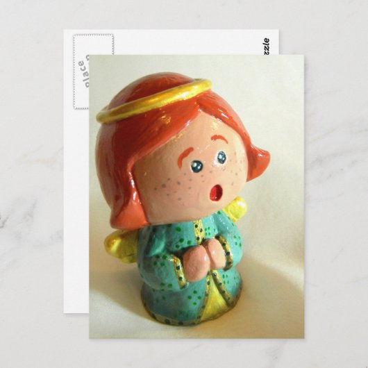 Groene Engel II Briefkaart (Voorkant / Achterkant)