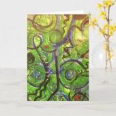 Groene Engel Kaart (Gele Bloem)