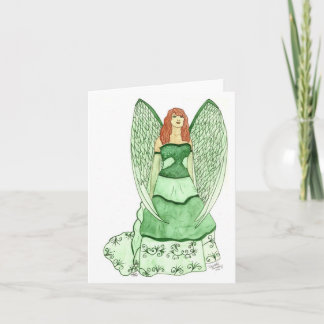 Groene Engel Notecard Kaart