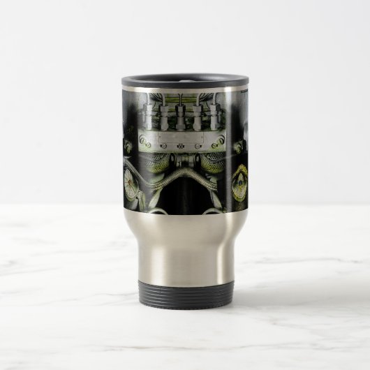 Groene engine reisbeker (Center)