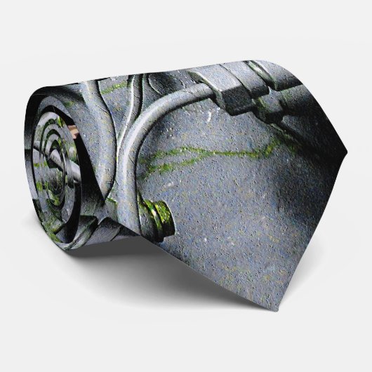 Groene engine stropdas (Opgerold)