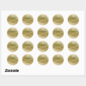Groene envelop afdichting ronde sticker (Vel)