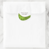 Groene envelop afdichting ronde sticker (Tas)