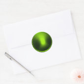 Groene envelopzegel ronde sticker (Envelop)
