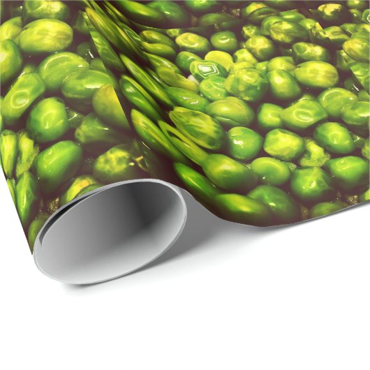 Groene erwten cadeaupapier (Rol Hoek)