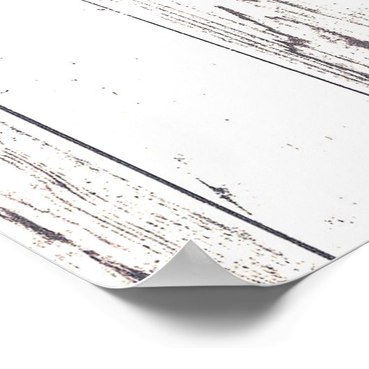 Groene erwten erwt wit hout rustieke boerderij kun poster (Hoek)