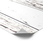 Groene erwten erwt witte houten rustieke boerderij poster (Hoek)