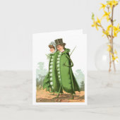 Groene erwten  eten Ad Art Kaart (Gele Bloem)