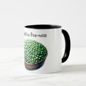 Groene erwten Humor Mok (Voorkant rechts)