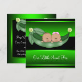 Groene erwten in een pod Afro-Amerikaanse gender o Kaart (Voorkant / Achterkant)