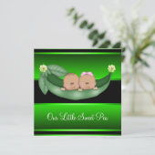 Groene erwten in een pod Afro-Amerikaanse gender o Kaart (Staand voorkant)