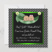 Groene erwten in een pod Afro-Amerikaanse gender o Kaart (Achterkant)