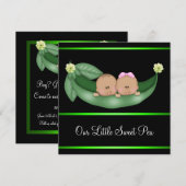 Groene erwten in een pod Afro-Amerikaanse gender o Kaart (Voorkant / Achterkant)