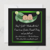 Groene erwten in een pod Afro-Amerikaanse gender o Kaart (Achterkant)